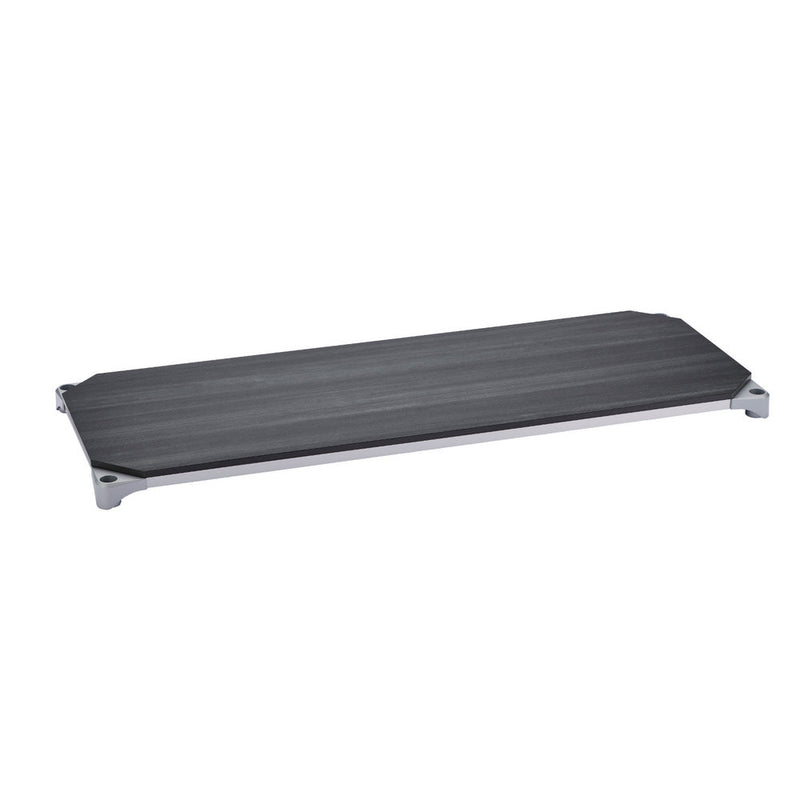 エレクター ベーシックシリーズウッドシェルフ W600xD450mm ブラックウッド シルバーフレーム 棚用 B1824MBS1