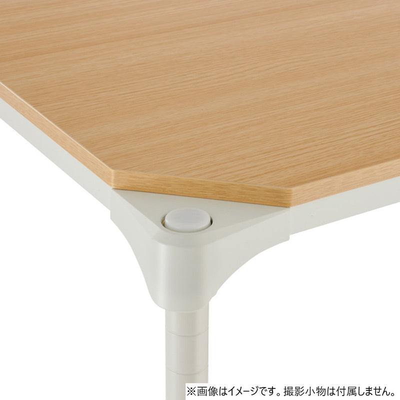 エレクター ベーシックシリーズウッドシェルフ W600xD450mm ナチュラルウッド ホワイトフレーム 棚用 B1824MNW1