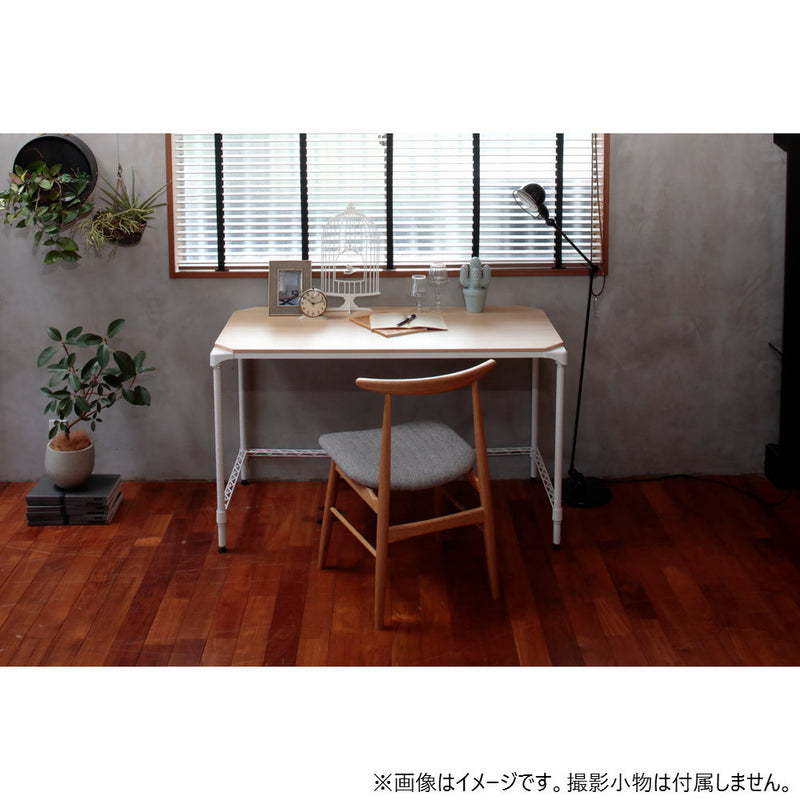 エレクター ベーシックシリーズウッドシェルフ W600xD450mm ナチュラルウッド ホワイトフレーム 棚用 B1824MNW1