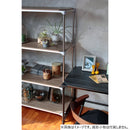 エレクター ベーシックシリーズウッドシェルフ W600xD450mm ウォールナットウッド ブラックフレーム 棚用 B1824MWB1