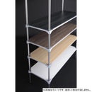 エレクター ベーシックシリーズウッドシェルフ W600xD450mm ウォールナットウッド シルバーフレーム 棚用 B1824MWS1