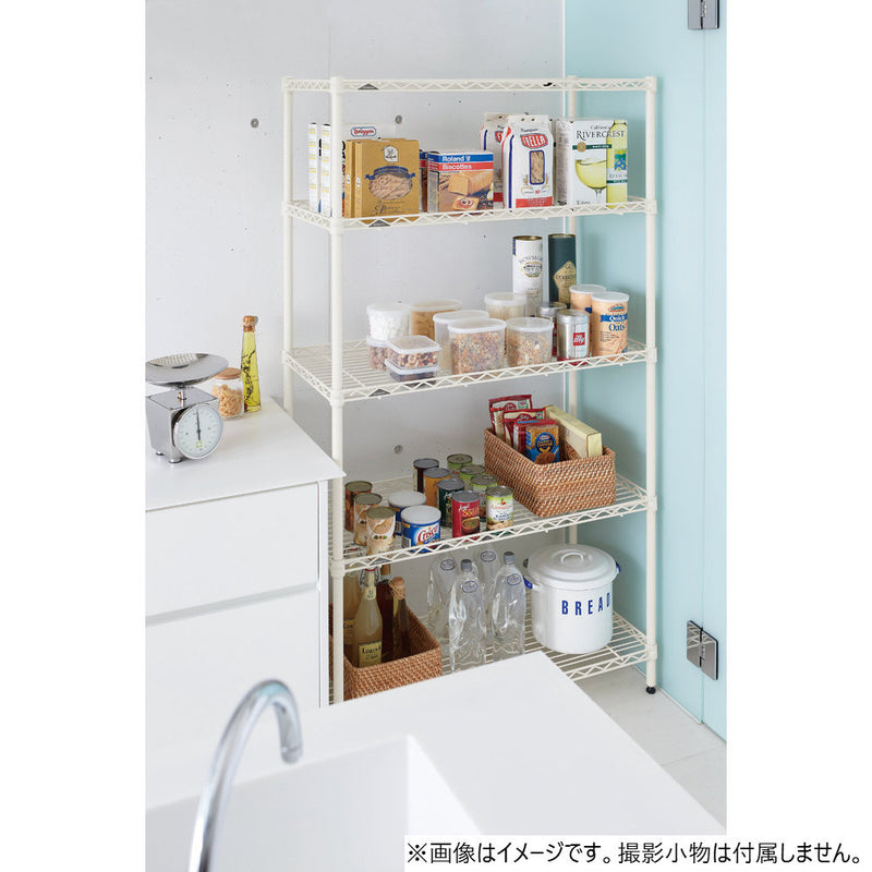 エレクター ベーシックシリーズ ワイヤーシェルフ W900xD450mm ホワイト B1836W1