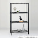 エレクター ベーシックシリーズ ワイヤーシェルフ W450xD350mm ブラック B1418B1