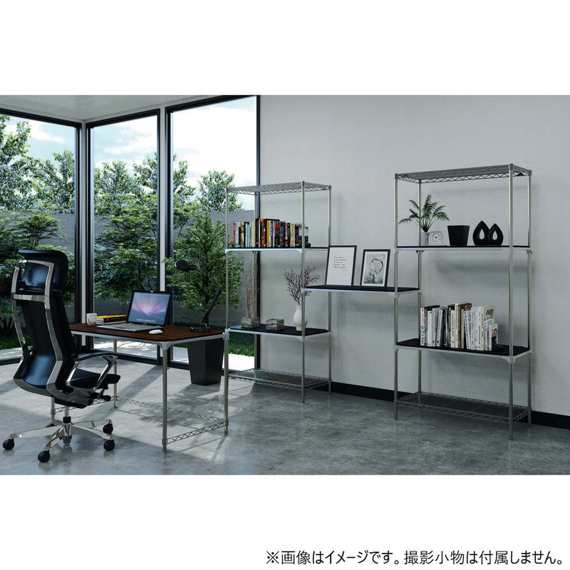 エレクター ベーシックシリーズ ワイヤーシェルフ W750xD450mm クローム B1830C1