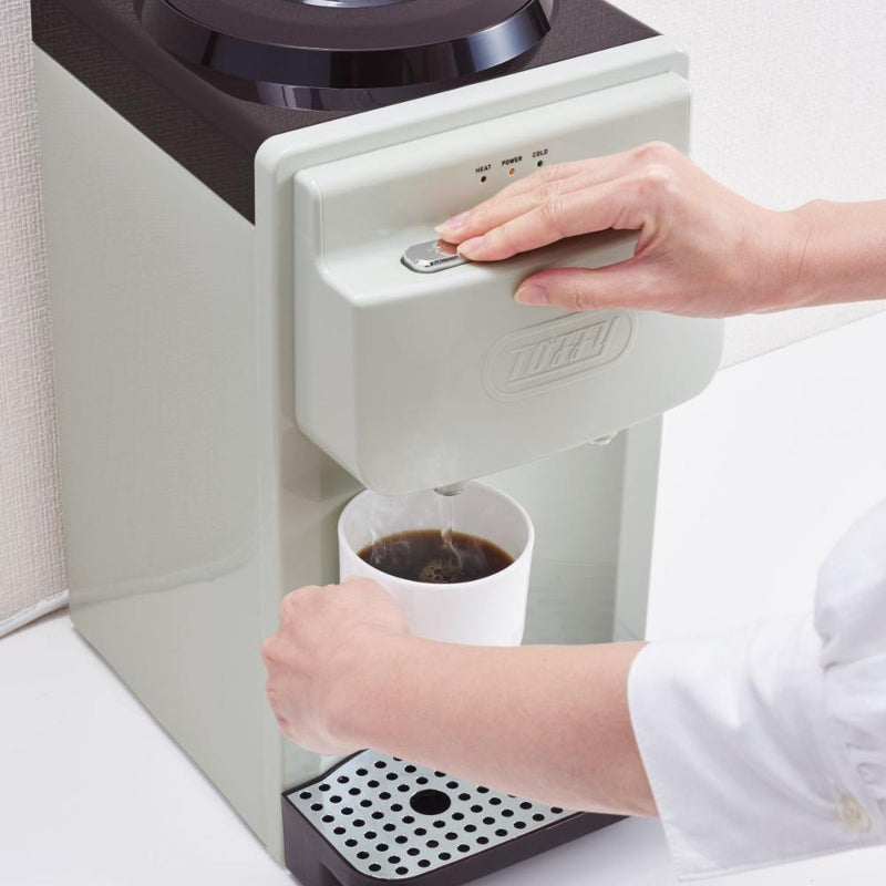 Toffy ウォーターサーバー【卓上型温冷両用タイプ】 K-WS2-AW　メーカー直送 ▼返品・キャンセル不可【他商品との同時購入不可】