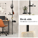 突っ張り棒＆パーツ5点セット(丸型） KTR-3113-BB メーカー直送 ▼返品・キャンセル不可【他商品との同時購入不可】