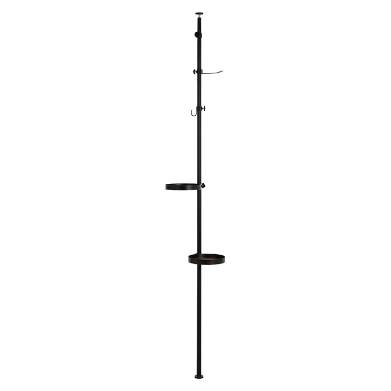 突っ張り棒＆パーツ5点セット(丸型） KTR-3113-BB メーカー直送 ▼返品・キャンセル不可【他商品との同時購入不可】