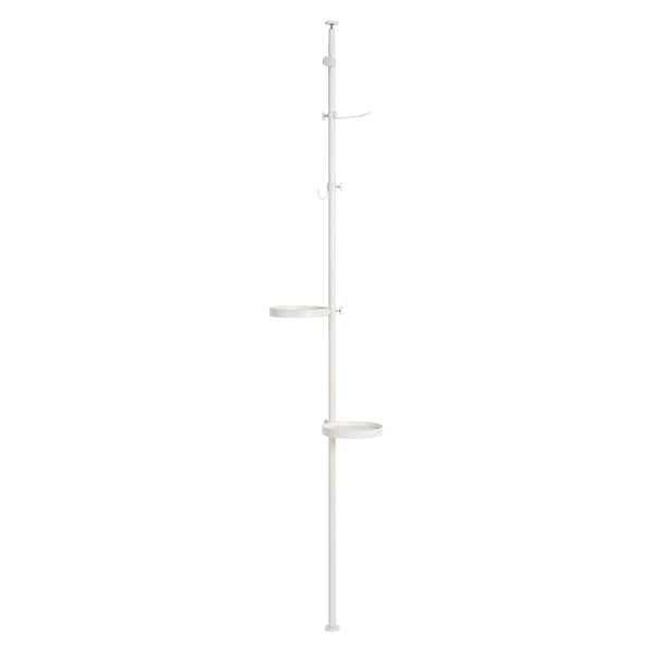 突っ張り棒＆パーツ5点セット(丸型） KTR-3113-WH メーカー直送 ▼返品・キャンセル不可【他商品との同時購入不可】