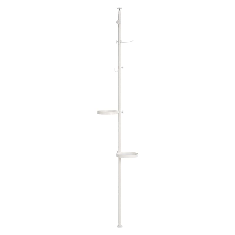 突っ張り棒＆パーツ5点セット(丸型） KTR-3113-WH メーカー直送 ▼返品・キャンセル不可【他商品との同時購入不可】