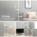 突っ張り棒＆パーツ6点セット（丸型） KTR-3116-WH メーカー直送 ▼返品・キャンセル不可【他商品との同時購入不可】