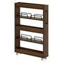 隙間収納ワゴン 幅12cm RCC-1532BR メーカー直送 ▼返品・キャンセル不可【他商品との同時購入不可】