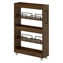 隙間収納ワゴン 幅16cm RCC-1533BR メーカー直送 ▼返品・キャンセル不可【他商品との同時購入不可】