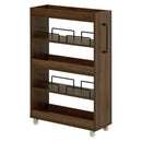 隙間収納ワゴン 幅20cm RCC-1534BR メーカー直送 ▼返品・キャンセル不可【他商品との同時購入不可】