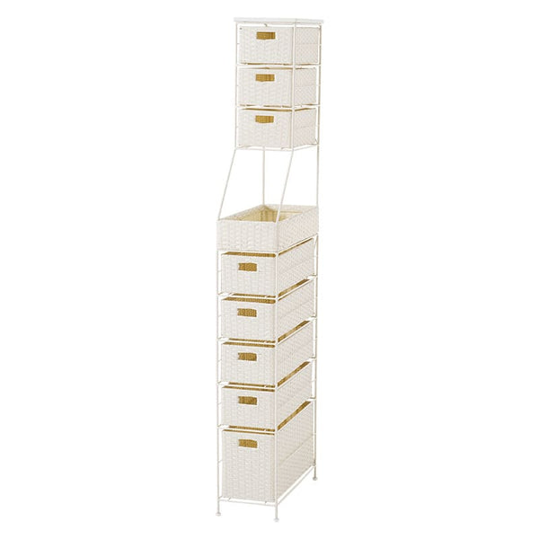 ランドリーチェスト 幅20cm RAN-2460WH メーカー直送 ▼返品・キャンセル不可【他商品との同時購入不可】
