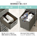 ランドリーチェスト 幅20cm RAN-2460WH メーカー直送 ▼返品・キャンセル不可【他商品との同時購入不可】