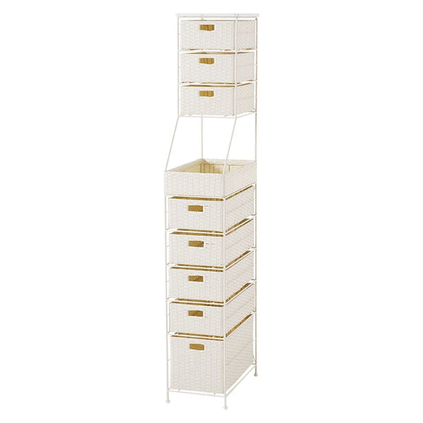 ランドリーチェスト 幅25cm RAN-2461WH メーカー直送 ▼返品・キャンセル不可【他商品との同時購入不可】