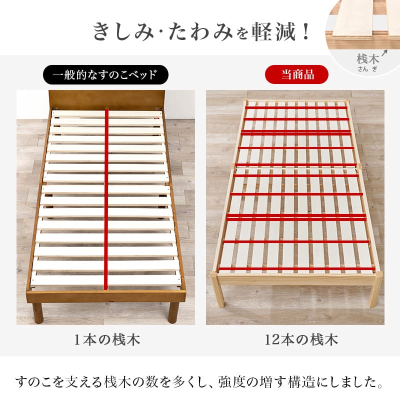 組立簡単 畳シングルベッド MB-5146S-NAクラマ メーカー直送 ▼返品・キャンセル不可【他商品との同時購入不可】