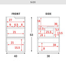ゲーム機ワゴン レガボ GRK-008R ホワイト  組立必要 【直送品】 返品・キャンセル・他商品と同時購入は不可