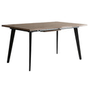 伸長ダイニングテーブル エスレ DT-N1418 ブラウン メーカー直送 ▼返品・キャンセル不可【他商品との同時購入不可】