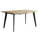 伸長ダイニングテーブル エスレ DT-N1418 ナチュラル メーカー直送 ▼返品・キャンセル不可【他商品との同時購入不可】