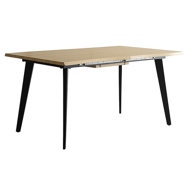 伸長ダイニングテーブル エスレ DT-N1418 ナチュラル メーカー直送 ▼返品・キャンセル不可【他商品との同時購入不可】