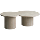 ネストセンターテーブル サニア NCT-N8060 トラバーチン メーカー直送 ▼返品・キャンセル不可【他商品との同時購入不可】