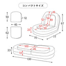 ふわとろソファベッド フール SF-1400C ホワイト 【直送品】 返品・キャンセル・他商品と同時購入は不可