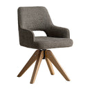 回転ダイニングチェア オリア1脚 CH-C5686-1 ブラウン メーカー直送 ▼返品・キャンセル不可【他商品との同時購入不可】