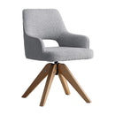 回転ダイニングチェア オリア1脚 CH-C5686-1 グレー メーカー直送 ▼返品・キャンセル不可【他商品との同時購入不可】