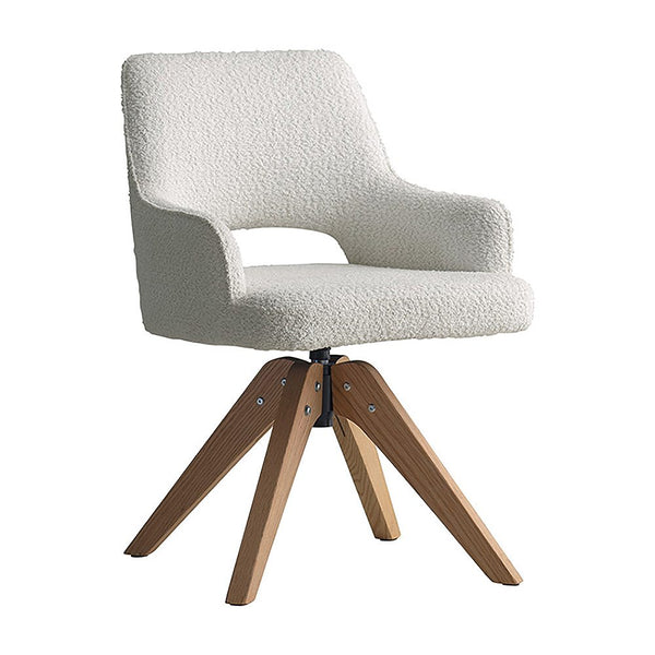 回転ダイニングチェア オリア1脚 CH-C5686-1 ホワイト メーカー直送 ▼返品・キャンセル不可【他商品との同時購入不可】