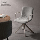 ダイニングチェア ステッド 2脚 CH-C5285-2 ホワイト メーカー直送 ▼返品・キャンセル不可【他商品との同時購入不可】