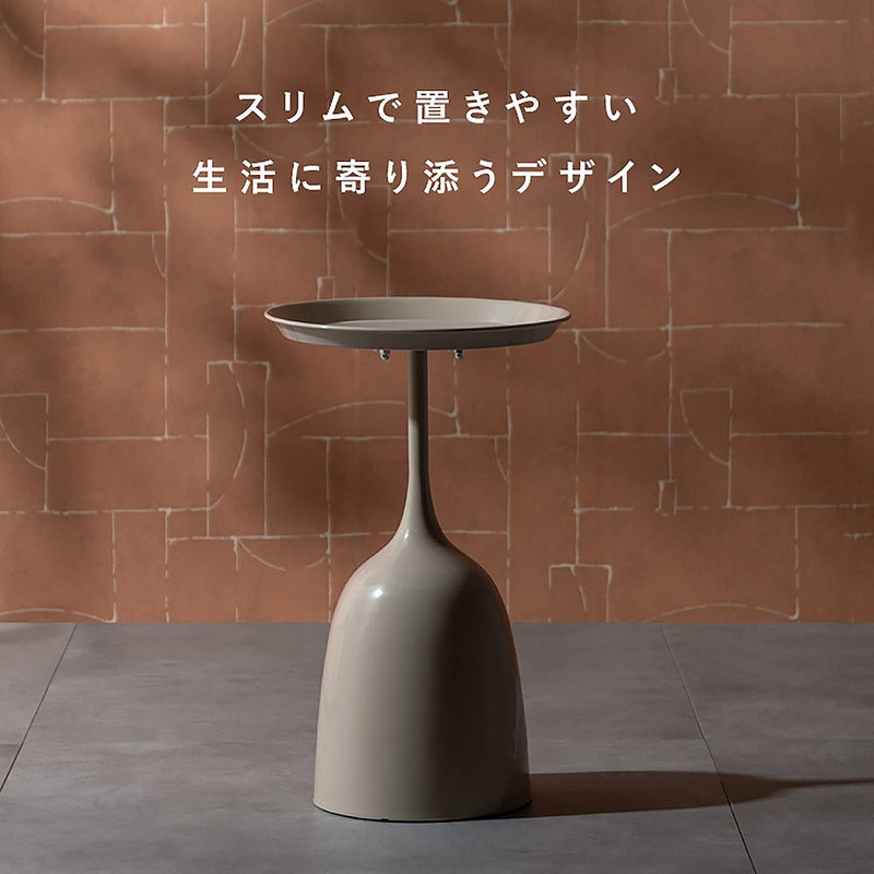 サイドテーブル ユエル ST-T385 ベージュ メーカー直送 ▼返品・キャンセル不可【他商品との同時購入不可】