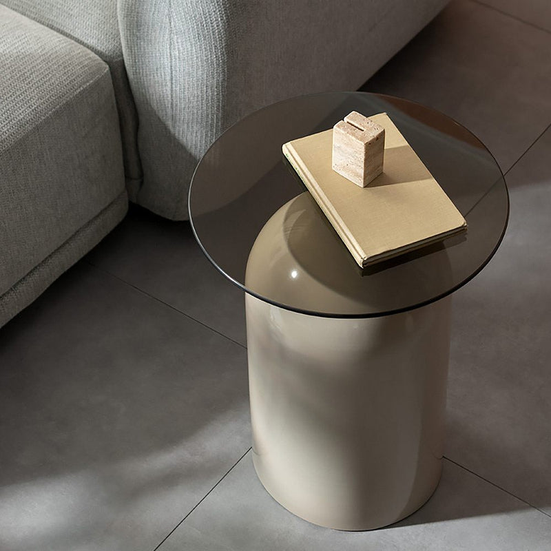 サイドテーブル ノワレ ST-T395 ベージュ メーカー直送 ▼返品・キャンセル不可【他商品との同時購入不可】