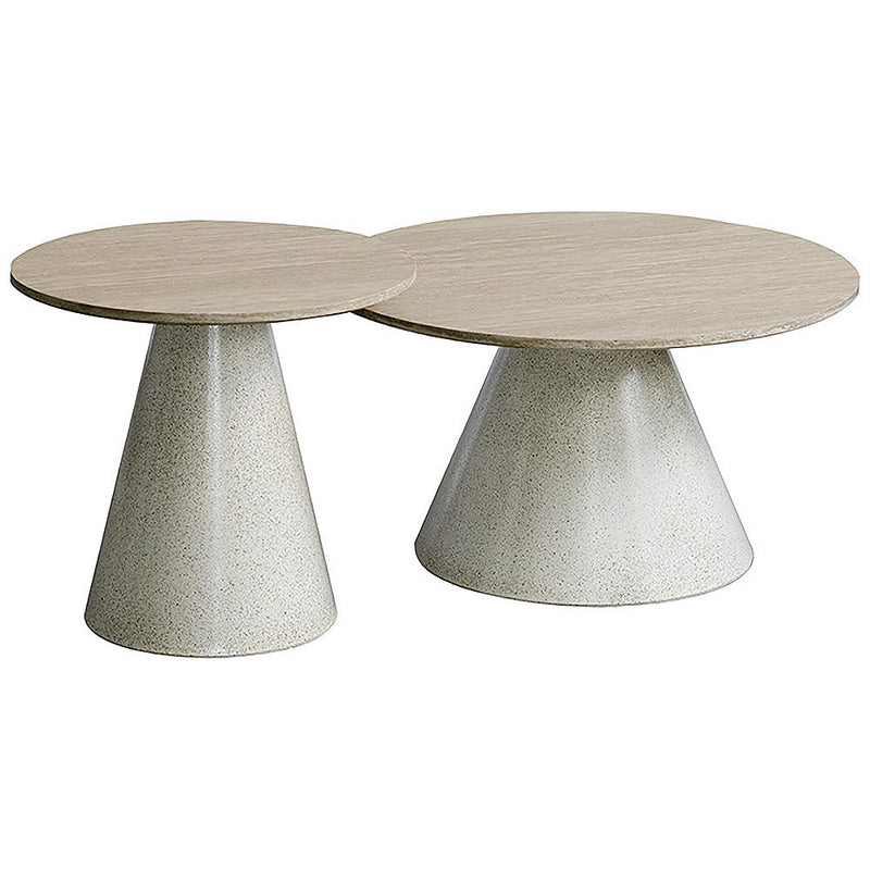 ネストセンターテーブル ルモ NCT-T7050 トラバーチン メーカー直送 ▼返品・キャンセル不可【他商品との同時購入不可】