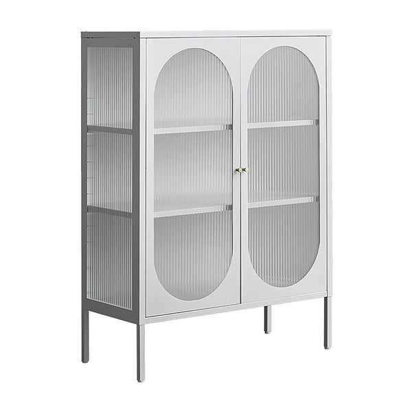 ガラスキャビネット ムーン CBN-1100 ホワイト メーカー直送 ▼返品・キャンセル不可【他商品との同時購入不可】