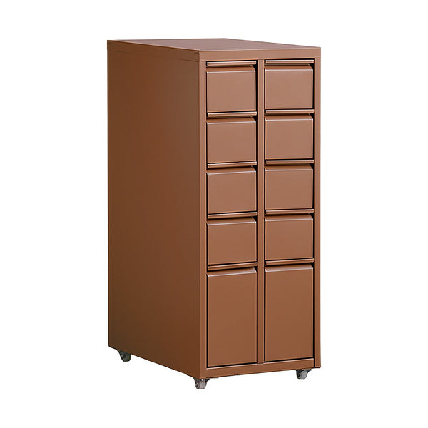 ドロワーキャビネット ムーン DCB-10D コーラルピンク メーカー直送 ▼返品・キャンセル不可【他商品との同時購入不可】