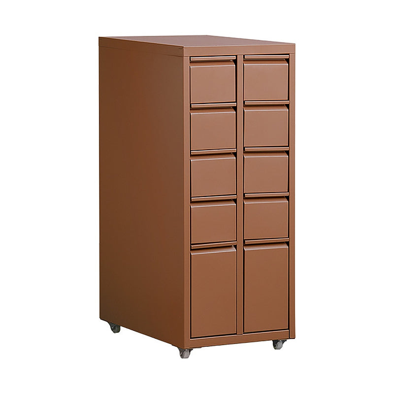 ドロワーキャビネット ムーン DCB-10D コーラルピンク メーカー直送 ▼返品・キャンセル不可【他商品との同時購入不可】