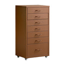 ドロワーキャビネット ムーン DCB-7S コーラルピンク メーカー直送 ▼返品・キャンセル不可【他商品との同時購入不可】