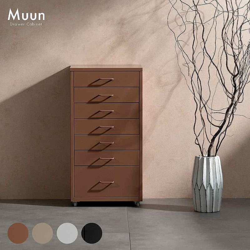 ドロワーキャビネット ムーン DCB-7S ホワイト メーカー直送 ▼返品・キャンセル不可【他商品との同時購入不可】