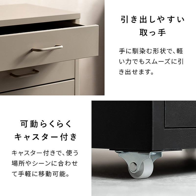 ドロワーキャビネット ムーン DCB-7S ホワイト メーカー直送 ▼返品・キャンセル不可【他商品との同時購入不可】