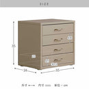 ドロワーキャビネット ムーン DCB-4D ホワイト メーカー直送 ▼返品・キャンセル不可【他商品との同時購入不可】