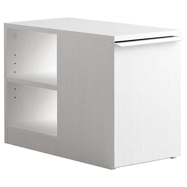 ゴミ箱付きサイドテーブル ノット DB-3065 ホワイト メーカー直送 ▼返品・キャンセル不可【他商品との同時購入不可】