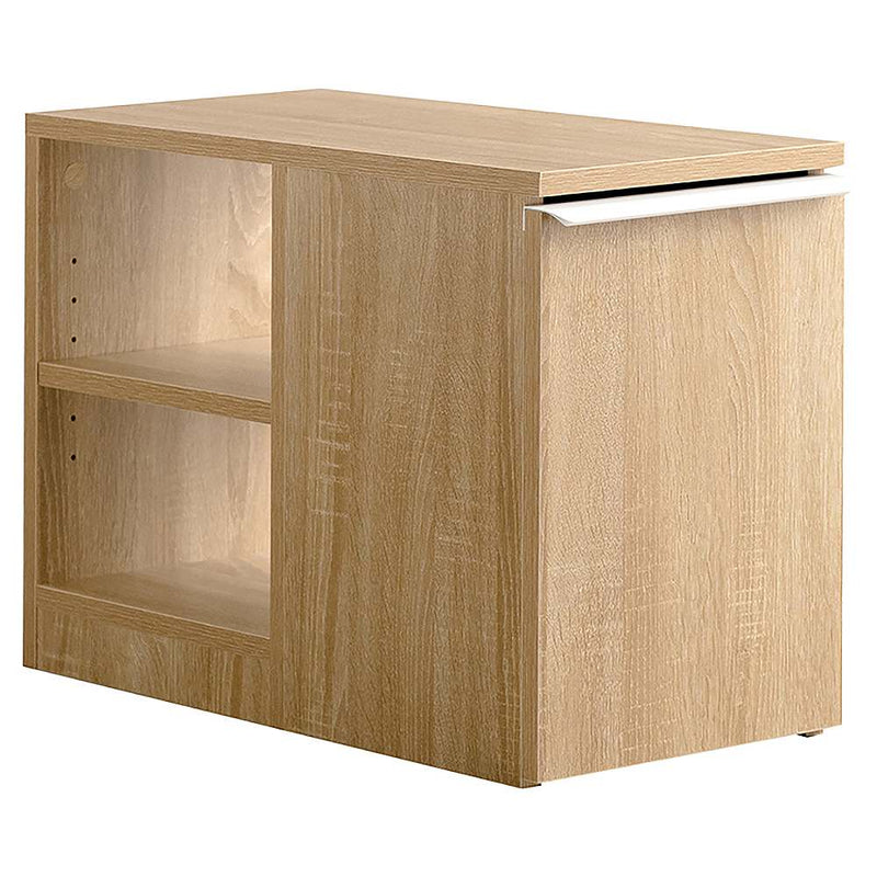 ゴミ箱付きサイドテーブル ノット DB-3065 ナチュラル メーカー直送 ▼返品・キャンセル不可【他商品との同時購入不可】