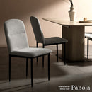 ダイニングチェア パノーラ2脚入 CH-N5787-2 ベージュ メーカー直送 ▼返品・キャンセル不可【他商品との同時購入不可】