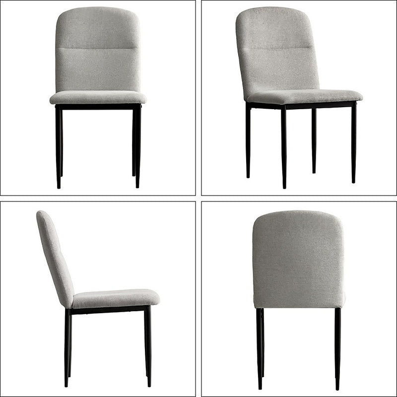 ダイニングチェア パノーラ4脚入 CH-N5787-4 Lグレー メーカー直送 ▼返品・キャンセル不可【他商品との同時購入不可】