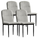 ダイニングチェア パノーラ4脚入 CH-N5787-4 Lグレー メーカー直送 ▼返品・キャンセル不可【他商品との同時購入不可】