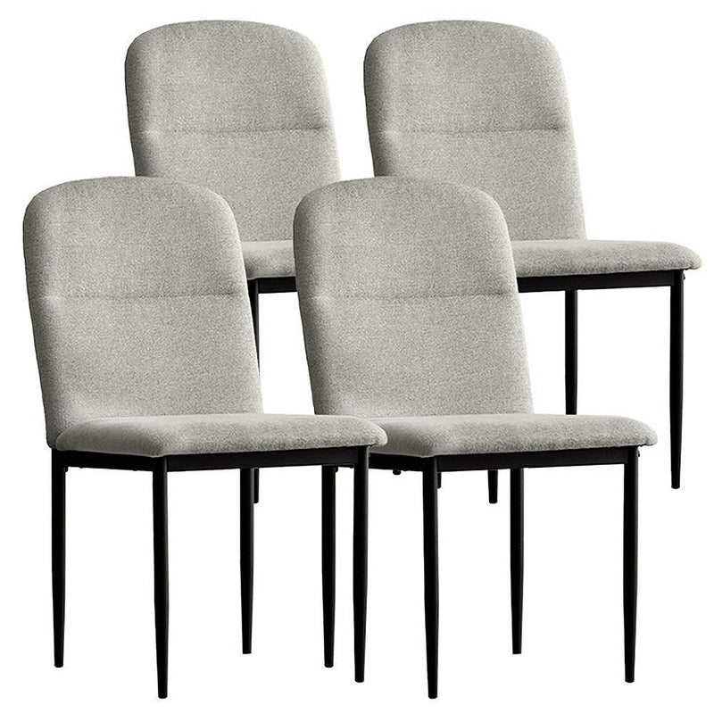 ダイニングチェア パノーラ4脚入 CH-N5787-4 Lグレー メーカー直送 ▼返品・キャンセル不可【他商品との同時購入不可】