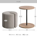 サイドテーブルスツール リエン CST-N4455 ブラウン  組立必要 【直送品】 返品・キャンセル・他商品と同時購入は不可
