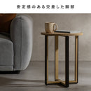 サイドテーブル ロアーノ ST-N4450 ブラウン  組立必要 【直送品】 返品・キャンセル・他商品と同時購入は不可