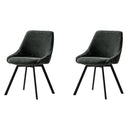 回転チェア ハースト 2脚 CH-A5086-2 ダークグレー メーカー直送 ▼返品・キャンセル不可【他商品との同時購入不可】